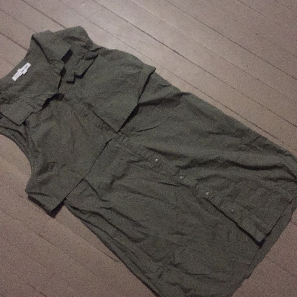 BCBG olive green tunic